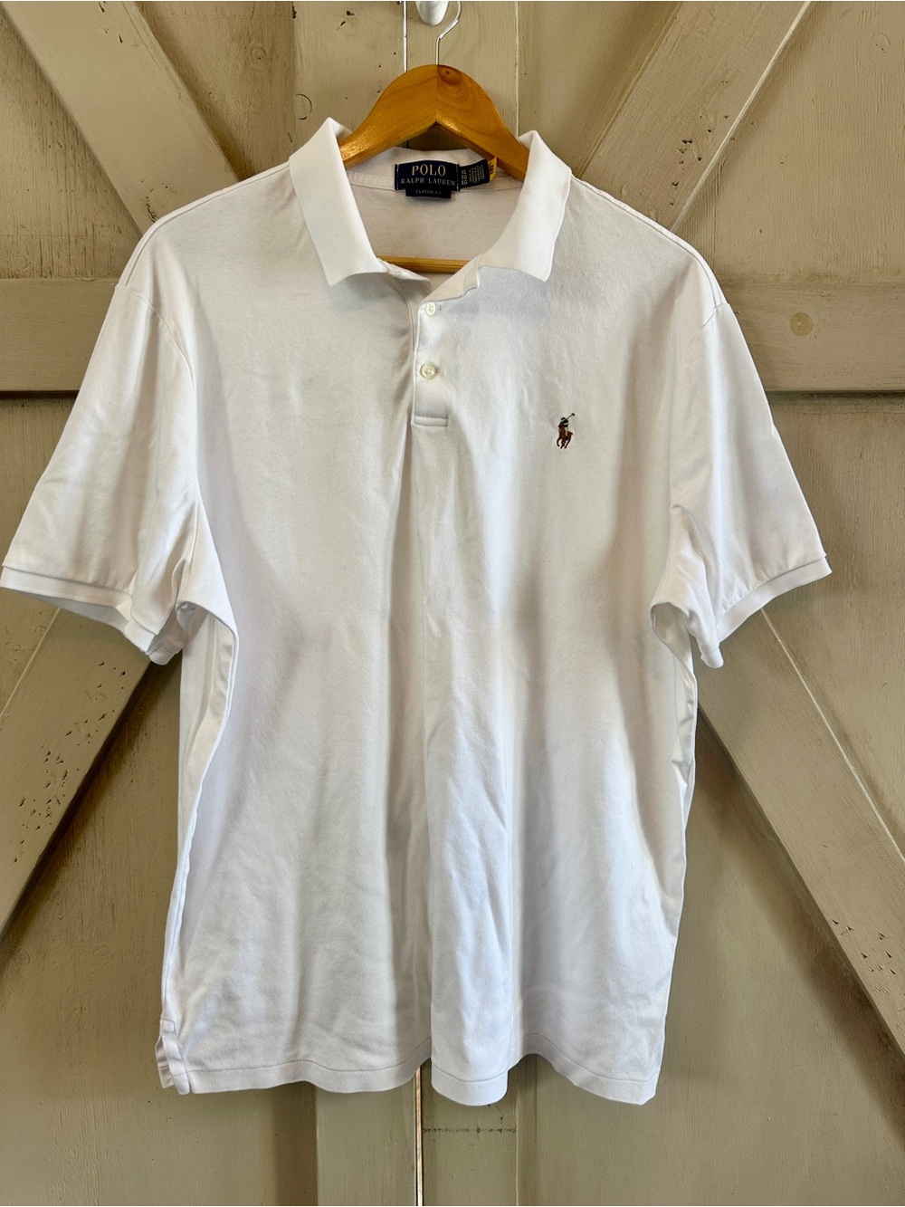 Polo Ralph Lauren Classic Fit White Polo Shirt Men’s XL Short Sleeve Pony Logo